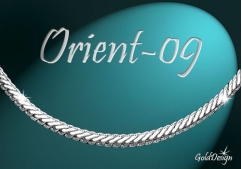 Orient 09 - náramek stříbřený